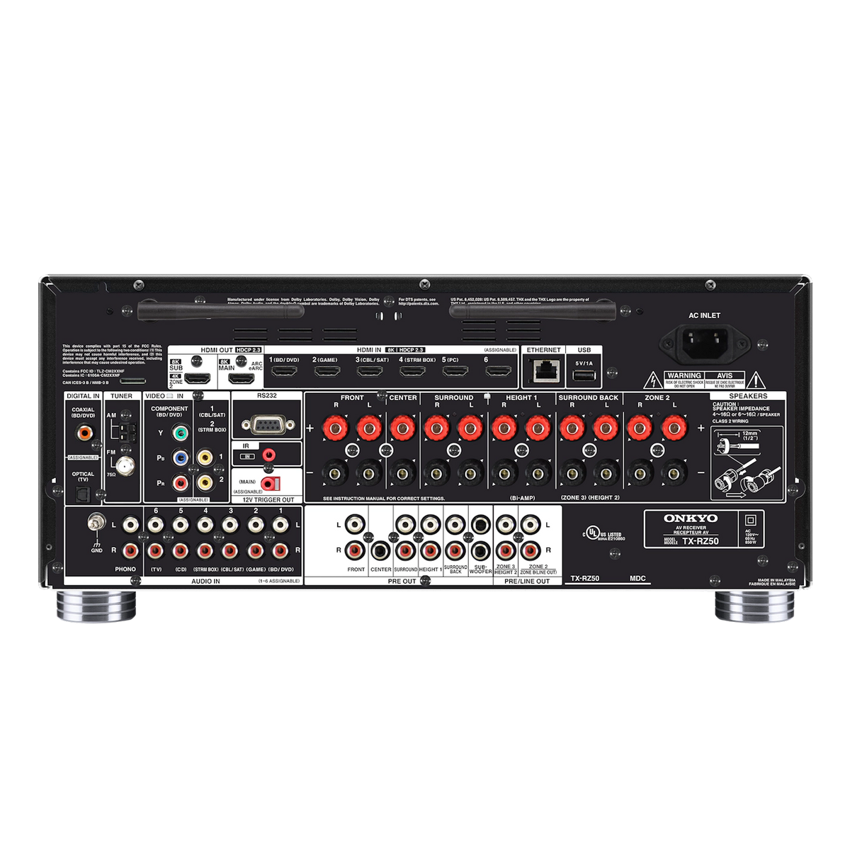 Onkyo TX-RZ50 9.2 Channel AV Receiver