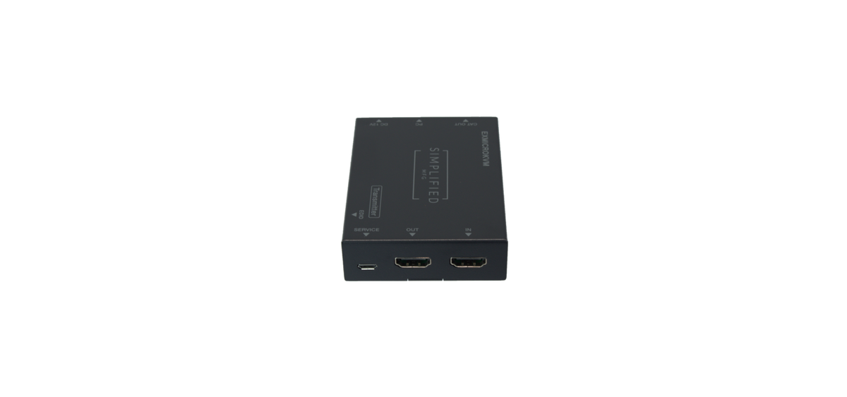 Simplified EXMICROKVM HDMI 2.0b (18Gbps) Category Cable Extender Kit With USB (KVM)