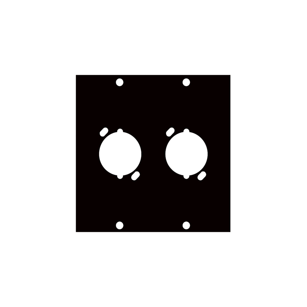 Middle Atlantic UNIV2 FEMALE XLR(2)PORT UCP PNL