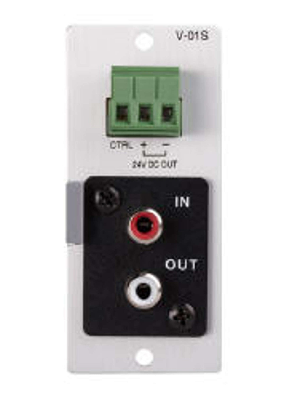 TOA V-01S 900 Series Remote Master Volume Control Module (VCA) Line In/Out Control In 24 VDC Out