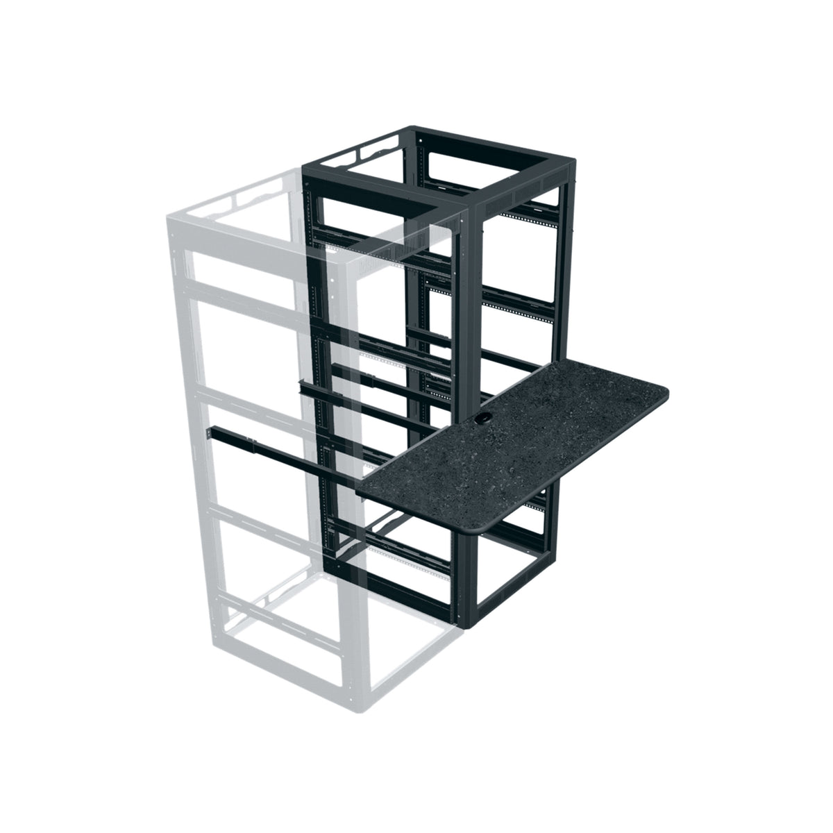 Middle Atlantic WS4-M31-18 4 BAY MRK WRITING SHELF