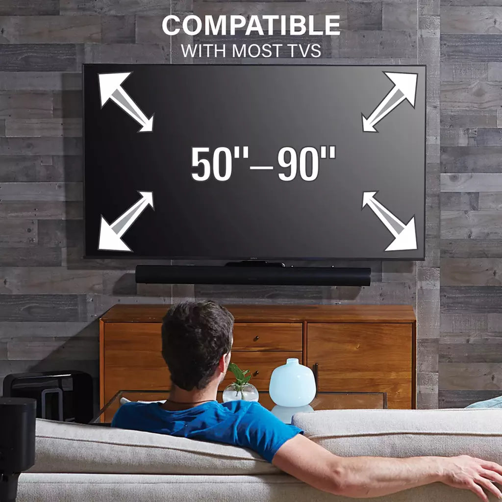 Sanus WSSATM1-B2 Extendable Soundbar TV Mount for Sonos Arc & Arc Ultra
