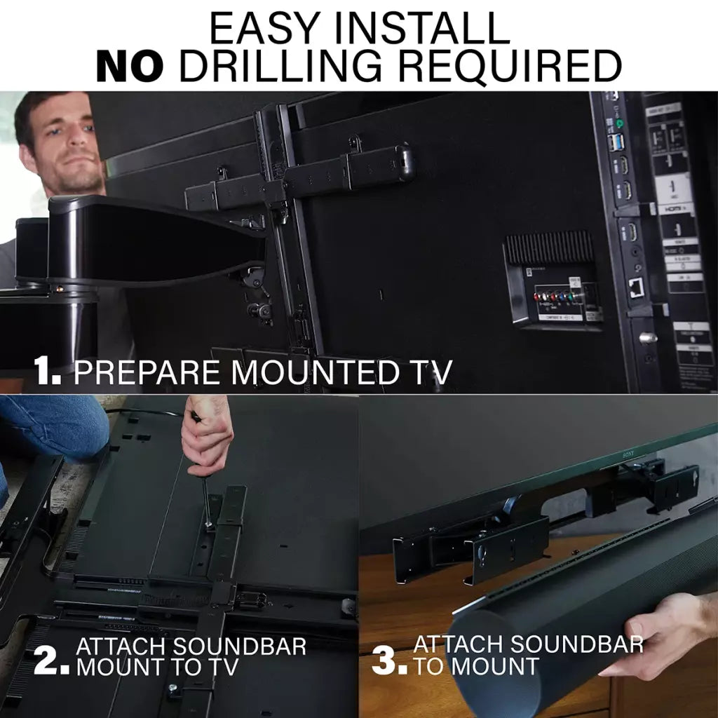 Sanus WSSATM1-B2 Extendable Soundbar TV Mount for Sonos Arc & Arc Ultra