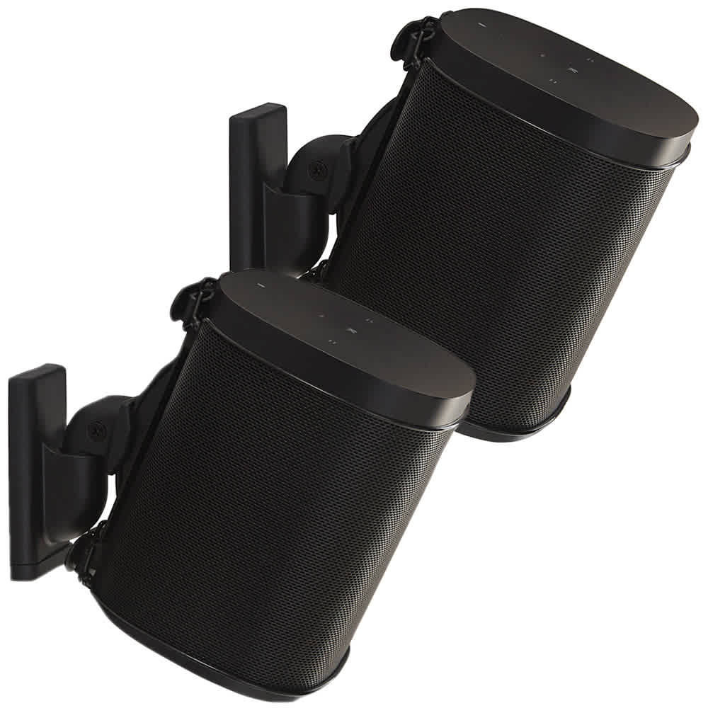 Sanus WSWM22-B1 Pair Wireless Spkr Mount W/Sonos Brckt