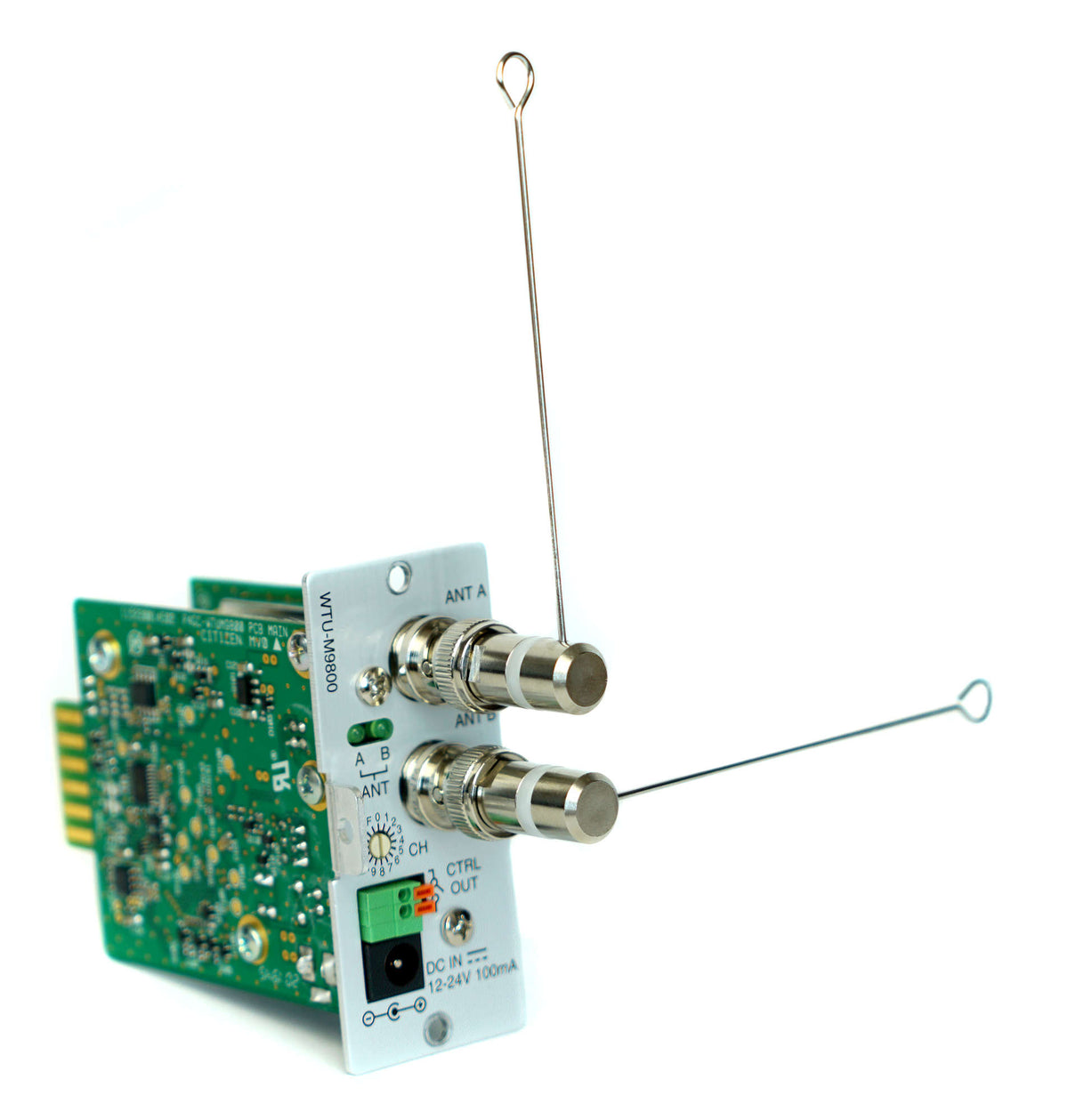 TOA WTU-M9800-AMWM1 5000 Series Wireless Tuner Module Use with Any Mixer or Mixer/Amplifier that accepts 900-series Input Modules; M-Band Only (506 – 538 Mhz)