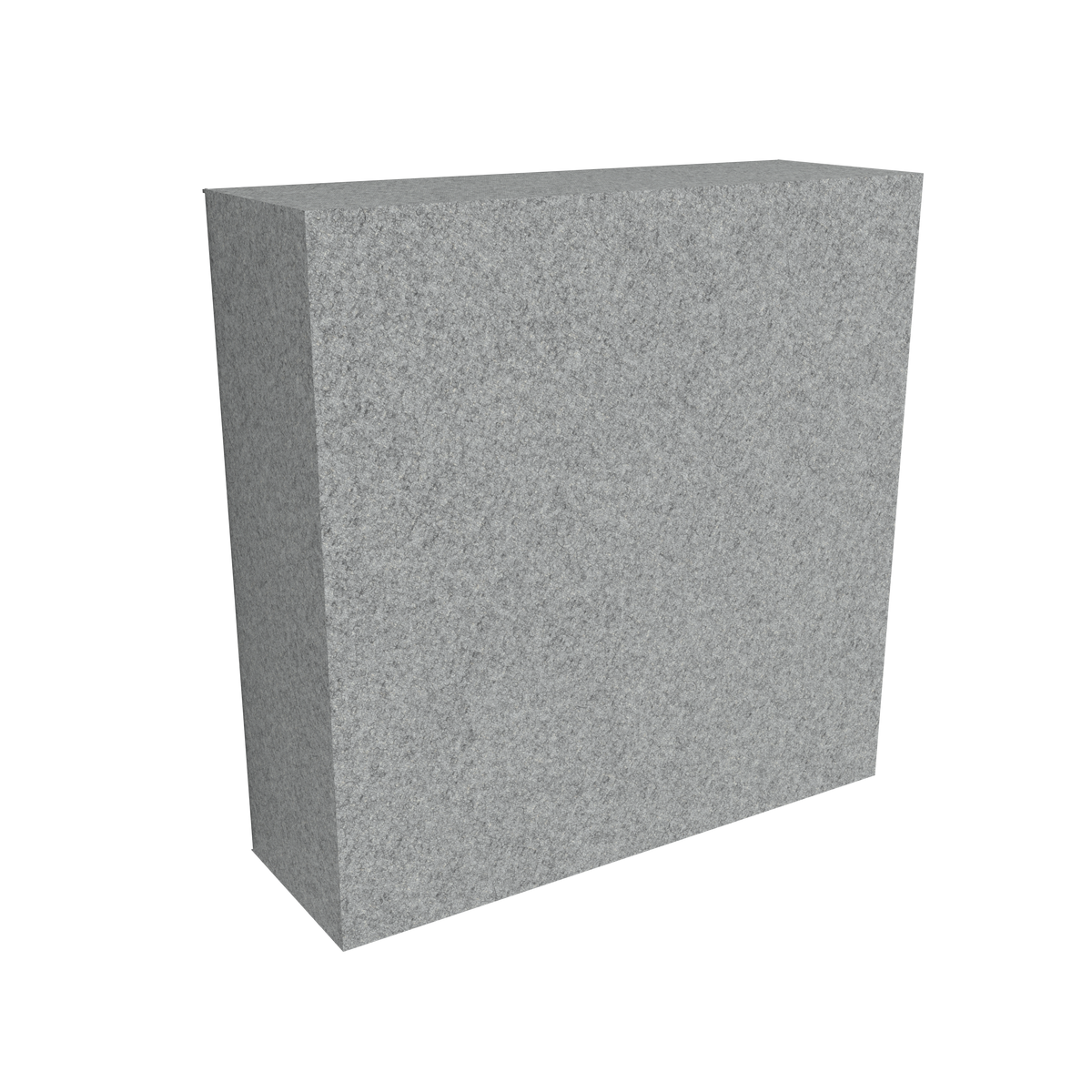 Middle Atlantic ADA-WT-4IN-SLG 4" Depth 2'x2' Wall Tile, Silver Gray