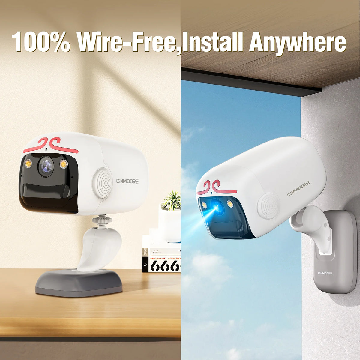 Cinmoore BC2U Wifi Battery Camera