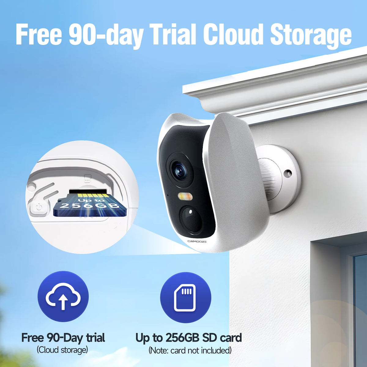 Cinmoore BC3U WiFi Battery Camera