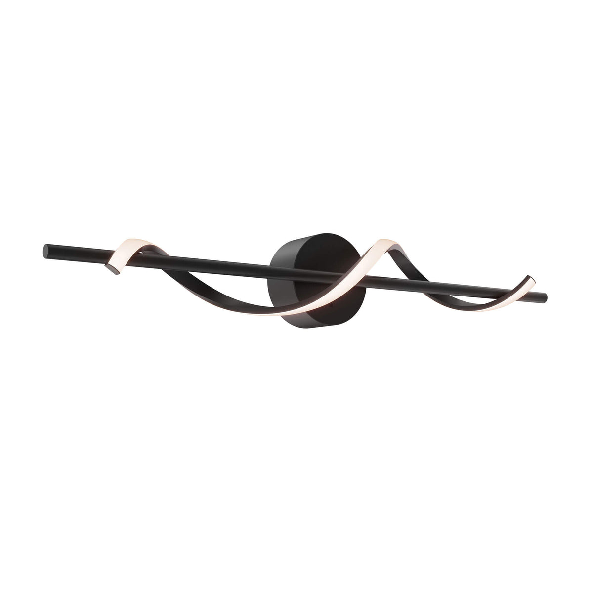 DALS BRV36-CC-BK 24in horizontal swirl pendant, 5CCT - Black