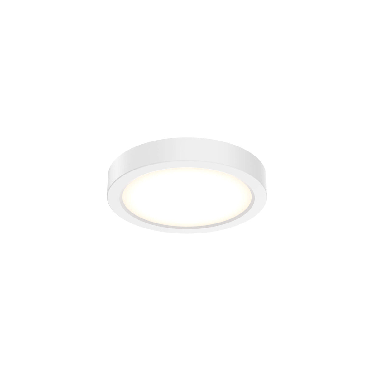 DALS CFLEDR06-CC-V-WH Round Flush Mount, universal 120V-347V, 0-10V dimming