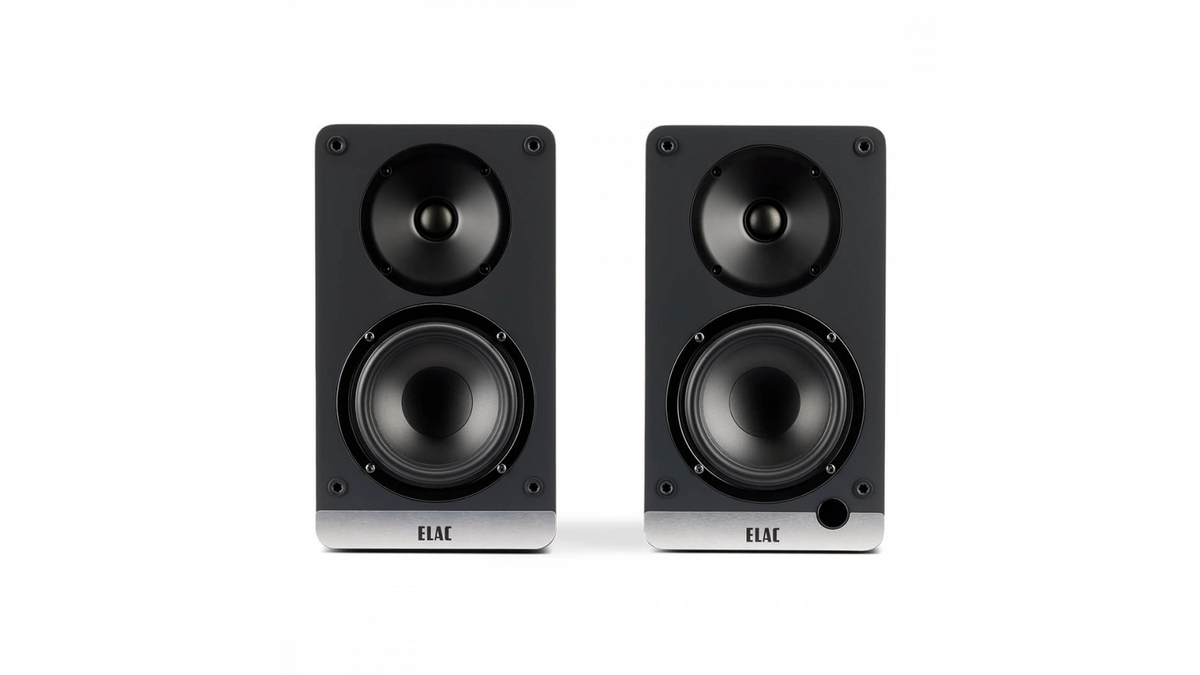 Elac 4.5" Debut ConneX Powered Monitor Speakers - Black, Pair