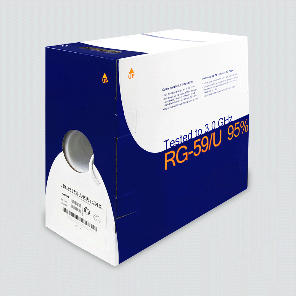 Wavenet RG59 95% (CMR) Reelex II Pullbox 1,000'