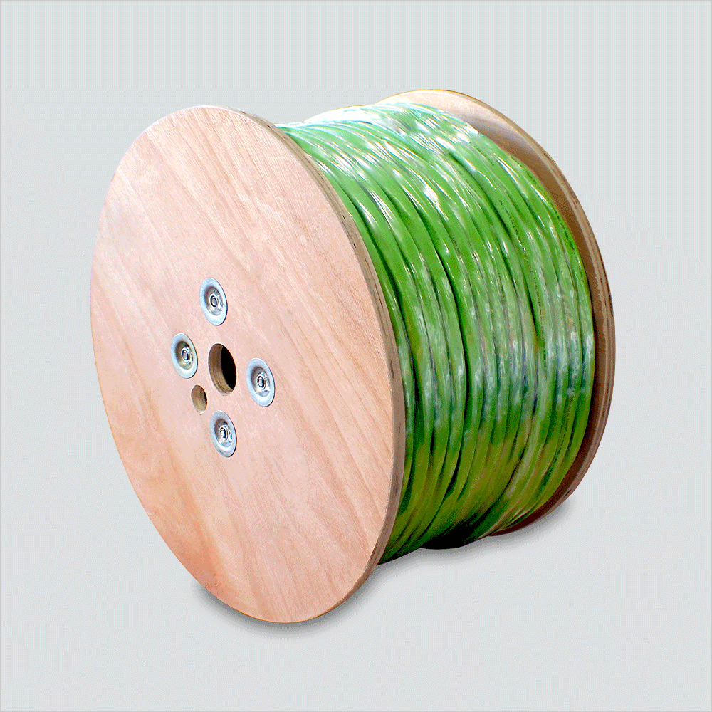 Wavenet H26E26QMGN2-500 2 CAT6 + 2RG6 Quad Green Reel 500'
