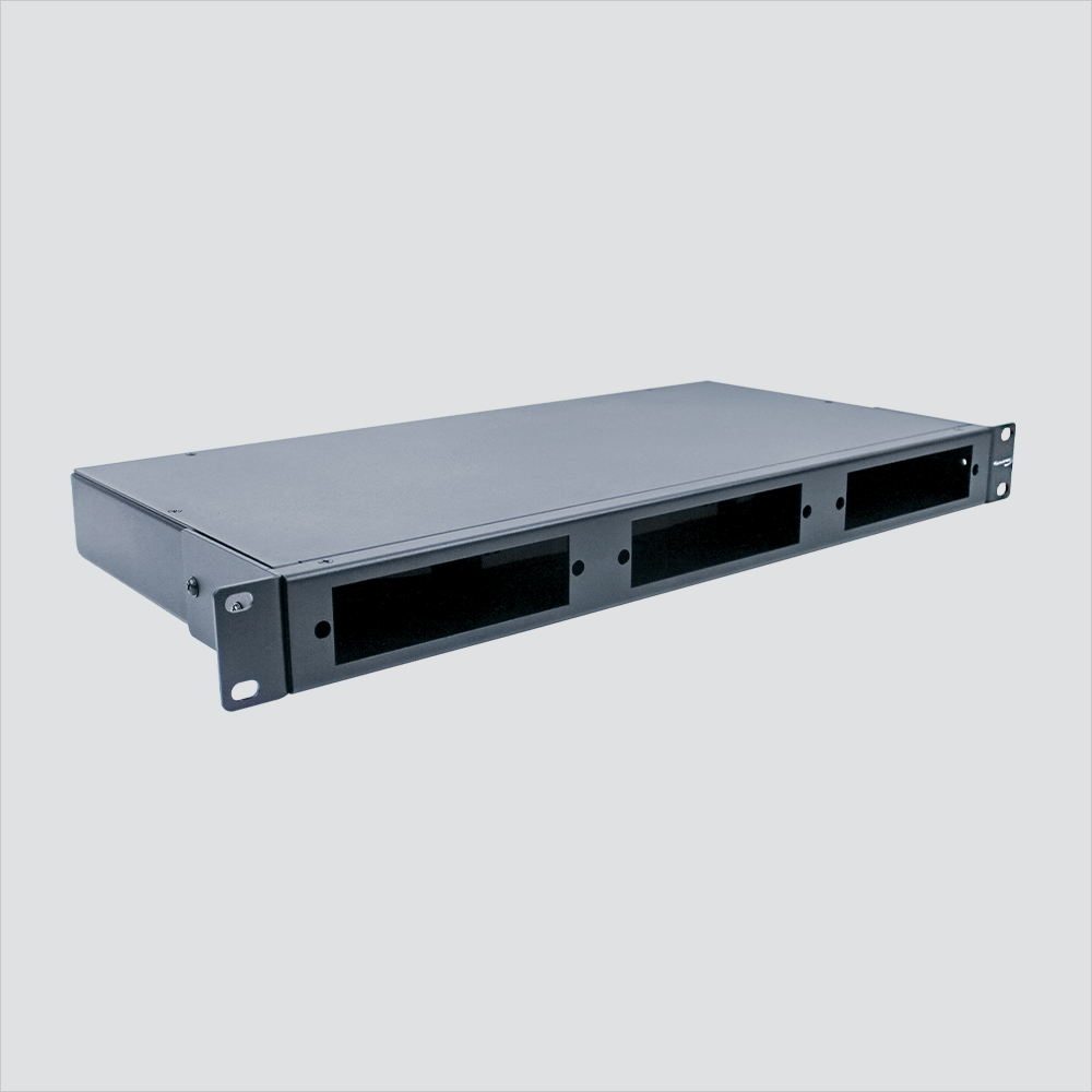 Wavenet FRM3M1U Rack Mount Fiber Enclosure 3-Panel 1U