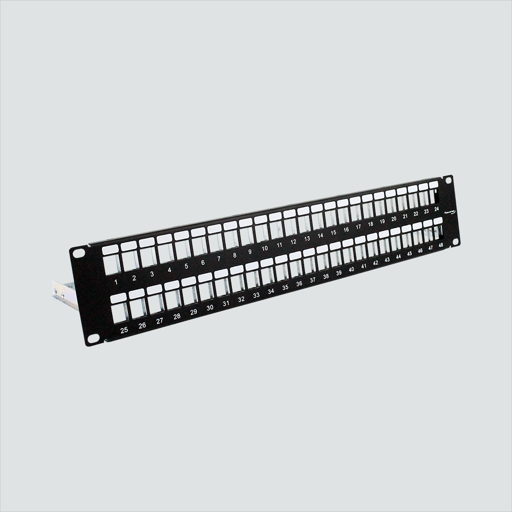 Wavenet BPPWM-48 48-Port 2U Blank Patch Panel With Lacing Bar