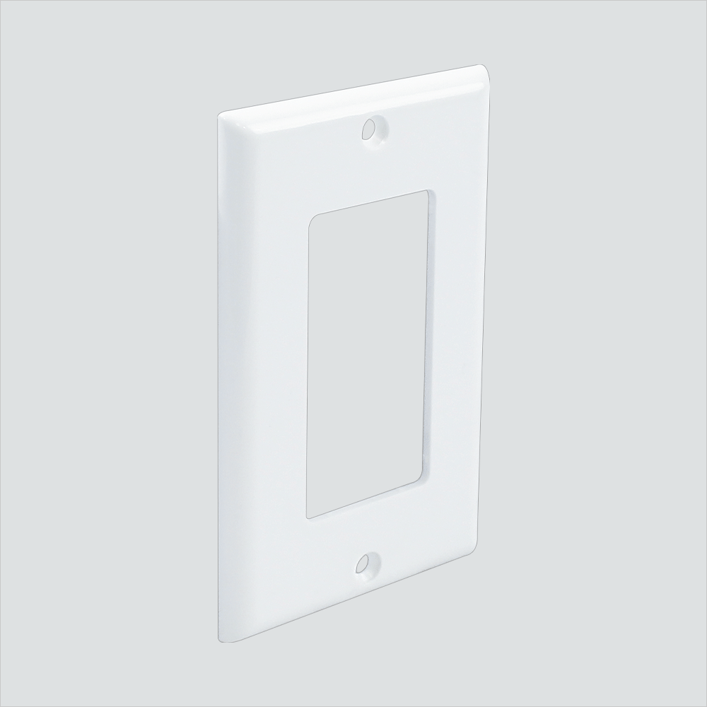 Wavenet Decora Wall Plate, Single-Gang, Single Pack