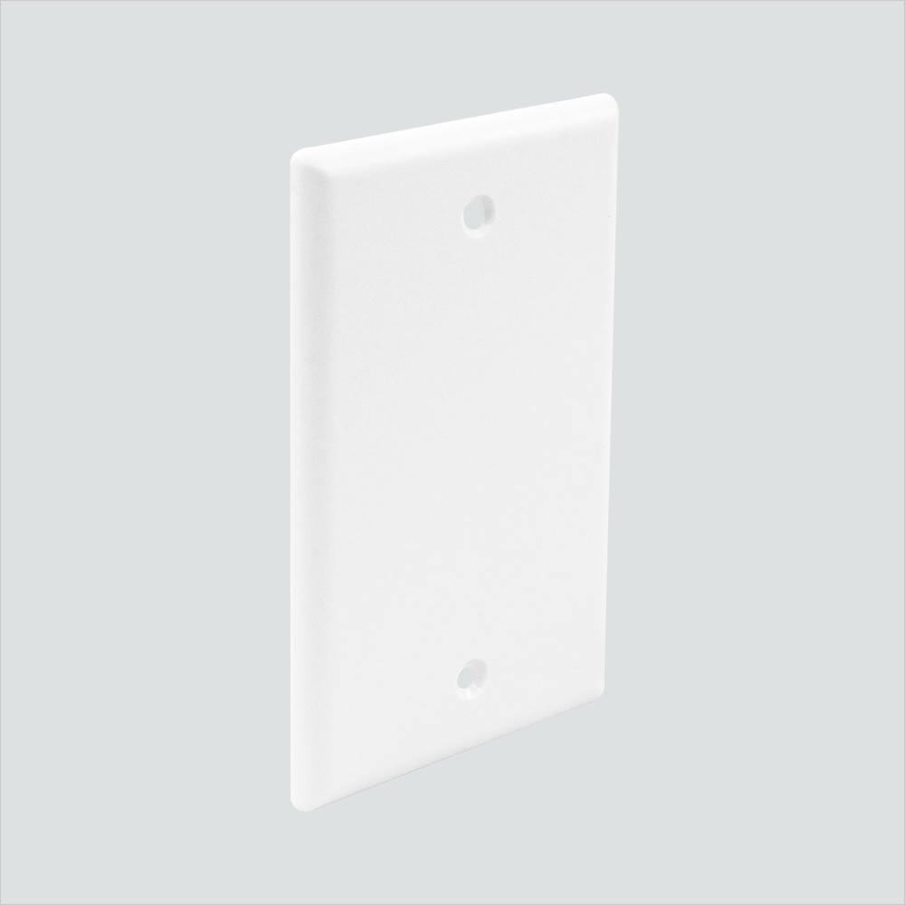 Wavenet Single-Gang Blank No-ID Faceplate Single
