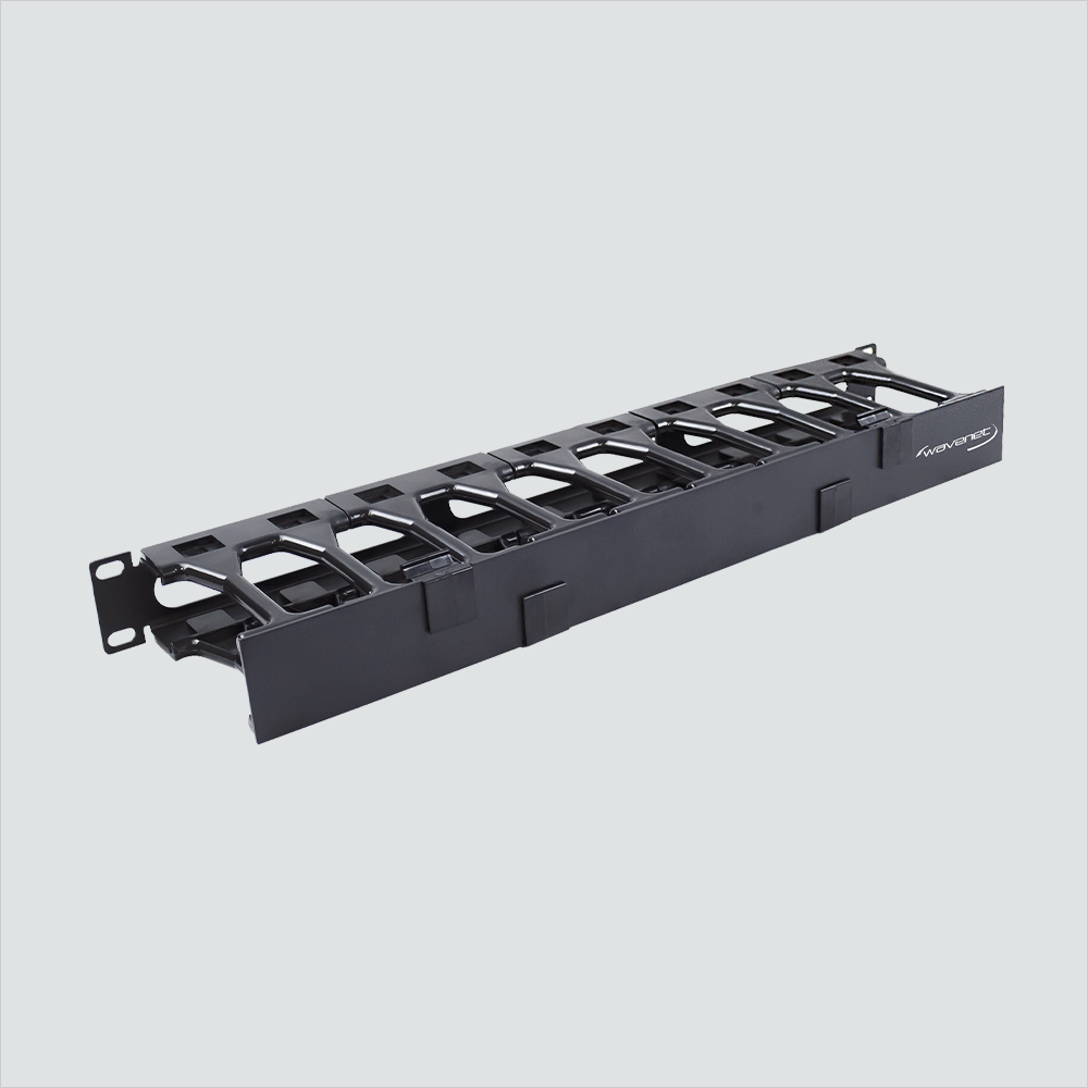 Wavenet MDH-SSW-1U 1U Metal, Single-Sided, Horizontal Cable Manager wi