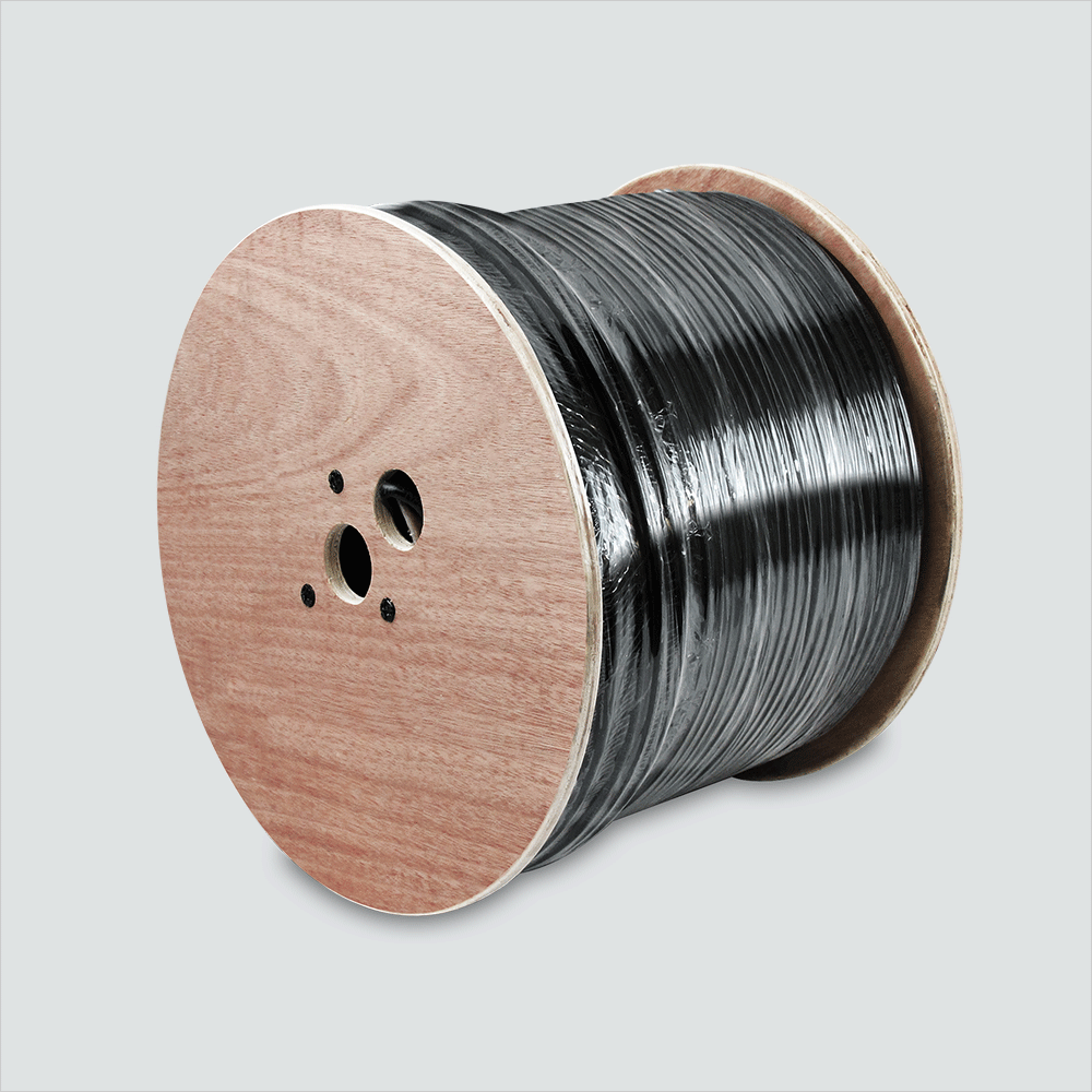 Wavenet RG6OSPBK2 RG6 60% Outdoor DB Black Reel 1,000'