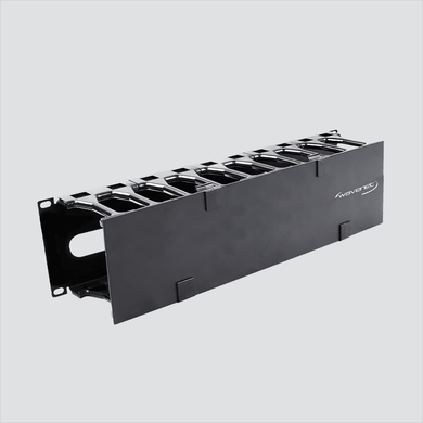 Wavenet MDH-SSW-3U 3U Metal, Single-Sided, Horizontal Cable Manager wi