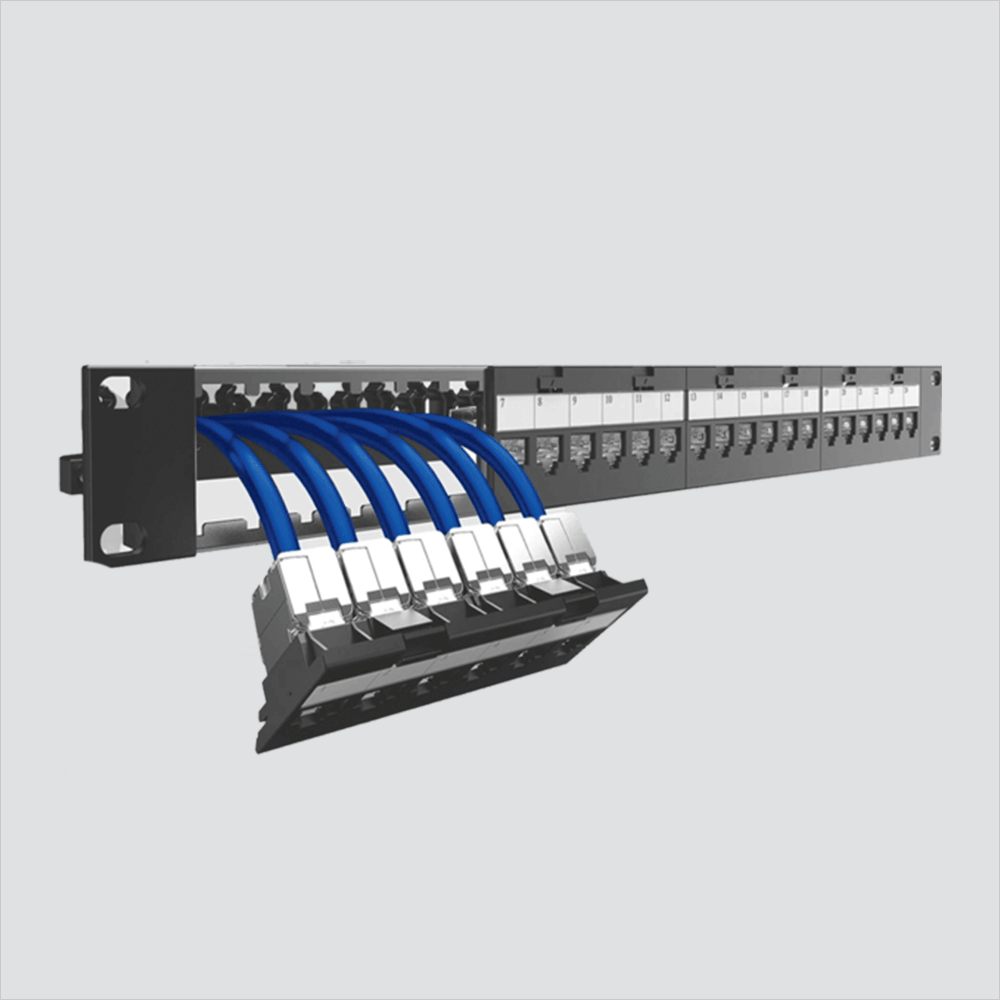 Wavenet FLBPPWM 24-Port Front-Loading Blank Patch Panel With Lacing Ba