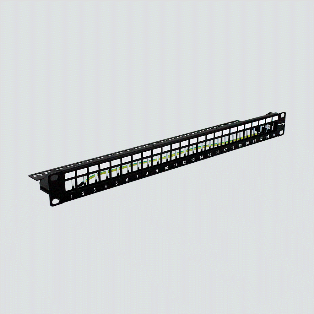 Wavenet BPPWM-24 24-Port 1U Blank Patch Panel With Lacing Bar