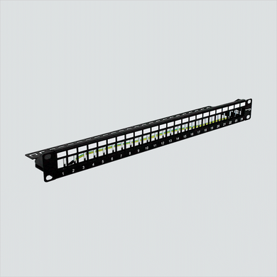 Wavenet BPPWM-24 24-Port 1U Blank Patch Panel With Lacing Bar