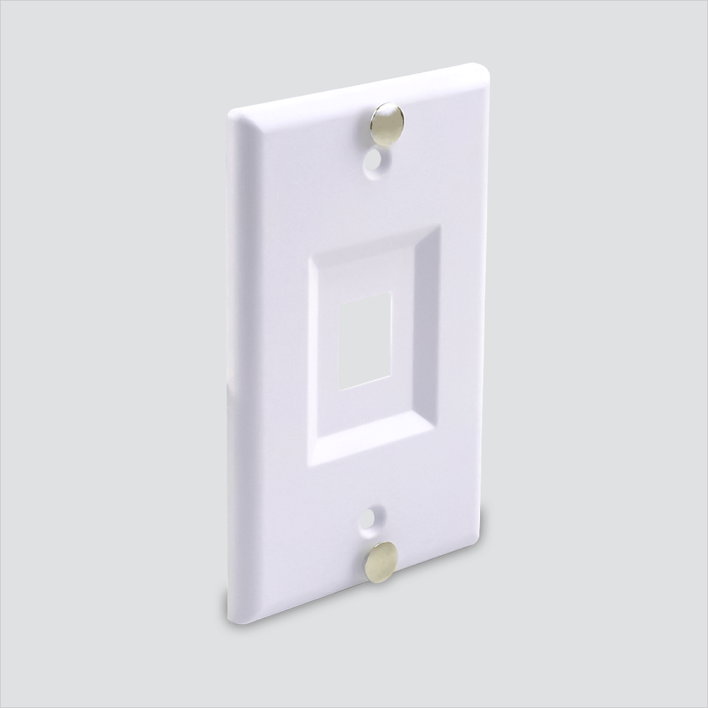 Wavenet WPP01SS 1-Port Telephone Wall Plate Stainless Steel Single