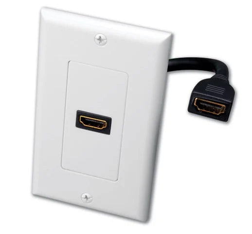 Vanco 120931X Single HDMI Pigtail Decor Wall Plate