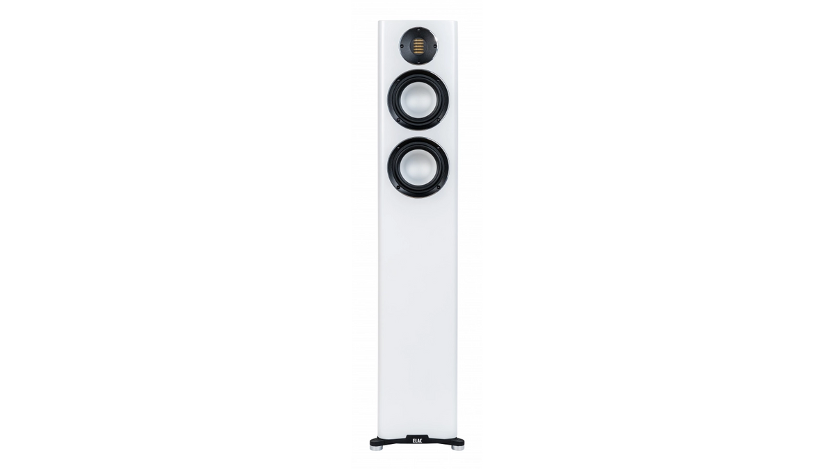 Elac 5.25" Carina Floorstanding Speaker FS 247.4 - Satin White, Each