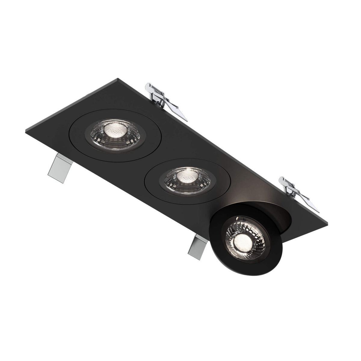 DALS FGM4-CC-TRIO-V-BK Triple FGM4 Gimbal Downlight