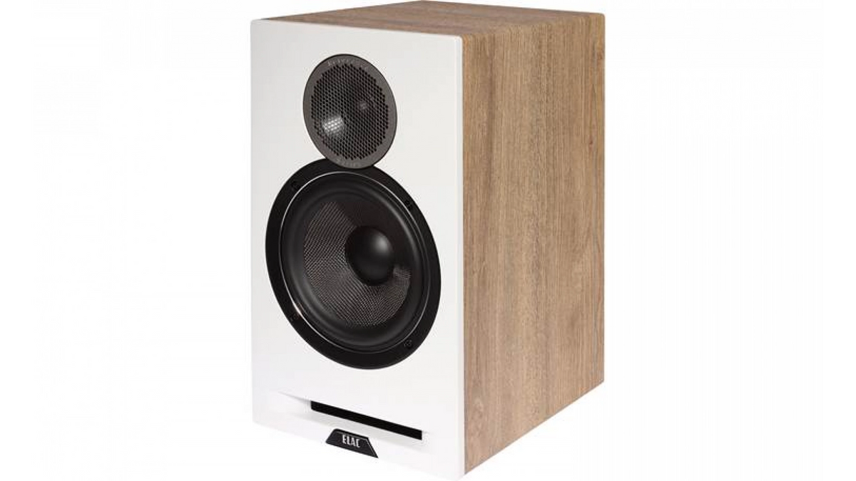 Elac 6.5"Debut Reference Bookshelf Speaker - Oak/White, Pair