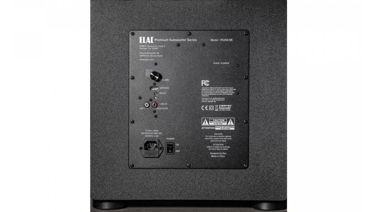 Elac PS250-BK 10" Varro Premium Powered 500W Subwoofer - Black, Each