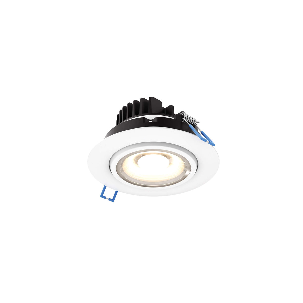 DALS GMB4-CC-V-WH Multi CCT Round gimbal recessed light - universal 120V-347V, 0-10V dimming