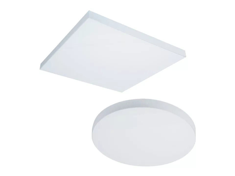 Cooper Lighting Round 14" Paintable Matte White Decorative Overlay for SMX Edgeless Surface Mount Downlights