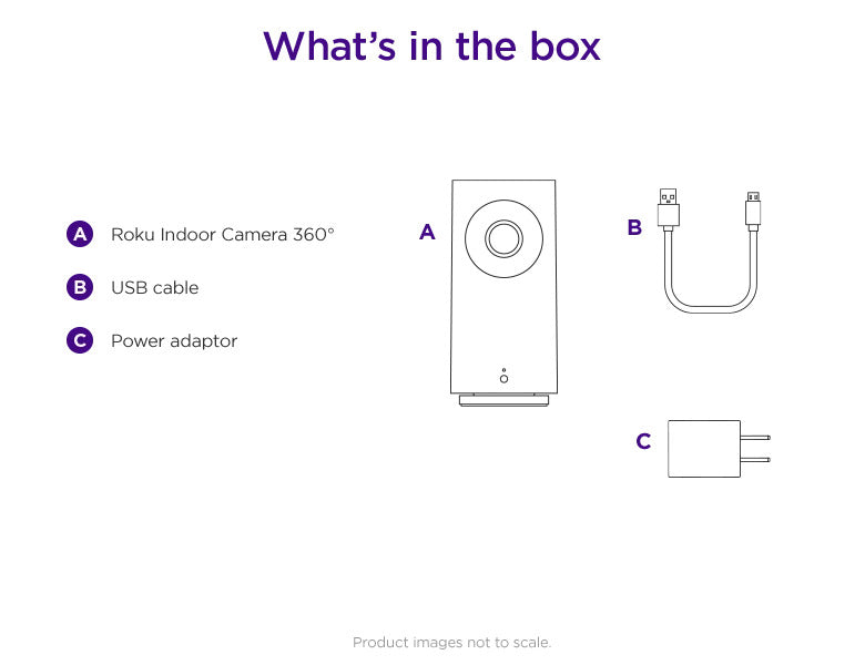 Roku CP10005 Indoor Camera 360 Wired