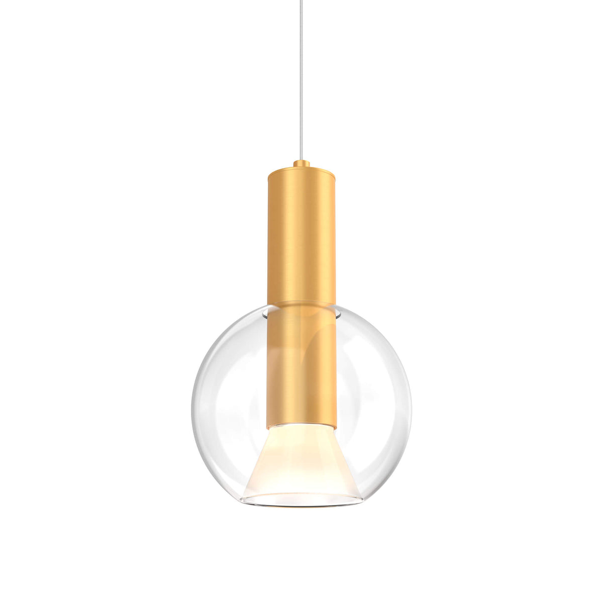 DALS IRPD-CC-GD 9in Blown glass pendant, zero gravity canopy, 5CCT