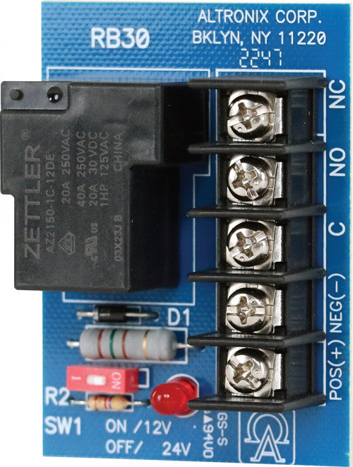 Altronix RB30 RELAY MODULE 12/24V SPDT 30AMP