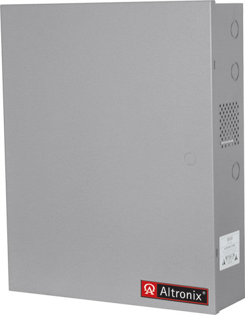 Altronix AL1024ULACMJ 24VDC @ 10A, 8 Out, Gray J Enc