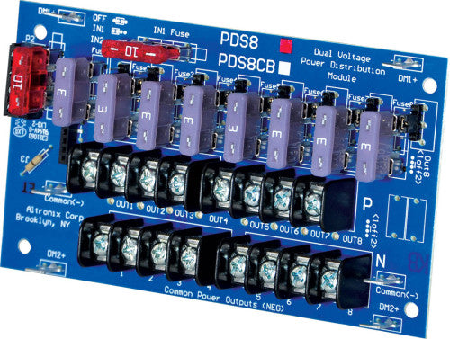 Altronix PDS8 8 FUSED, 2 INPUT PWR DIST MOD