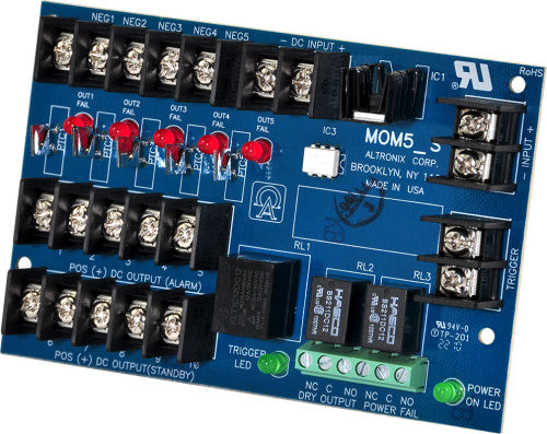 Altronix MOM5 MULTI-OUTPUT P/S INTERFACE