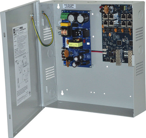 Altronix NETWAYSP8X 8PT FIB MED CONV/2SFP/PS/NEMA1