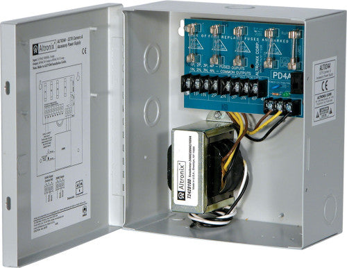 Altronix ALTV244 24 VAC/4A/4 OUT CCTV P/S