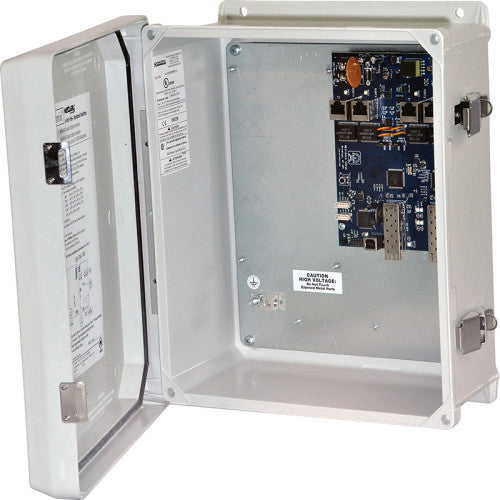 Altronix NETWAYSP4BTWPN 4PT FIB MED CONV/2SFP/BT/NEMA4