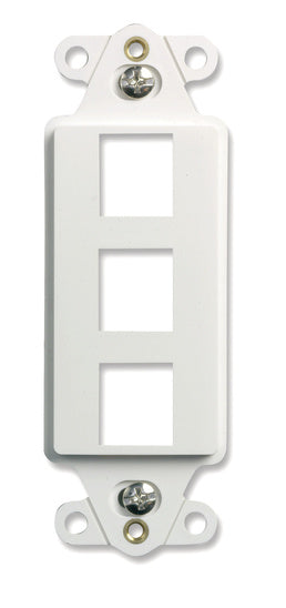 On-Q WP3413WH10 10 PK DECORATOR STRAP 3-PORT, WH