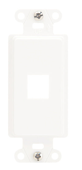 On-Q WP3411WH10 10 PK DECORATOR STRAP 1-PORT, WH