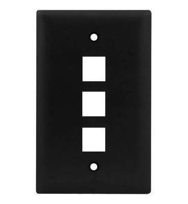 On-Q WP3403WH 1G WALL PLATE 3-PORT WH (M10)