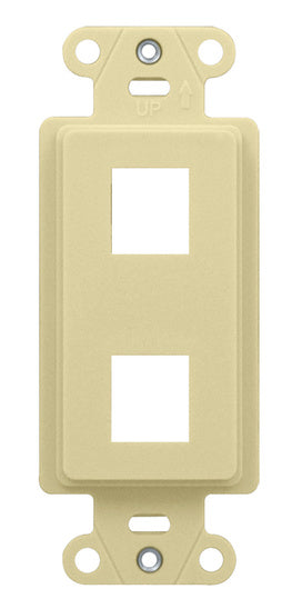 On-Q WP3412LA DECOR OUTLET STRAP 2 PORT LA (M10)