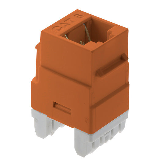 On-Q WP3460OR KEY: CAT 6 RJ45 T568 A/B CNCTR ORG (M20)