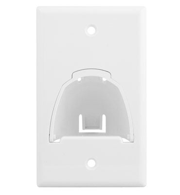 On-Q WP9001WHV1 1 GANG BULLNOSE WALLPLATE - WHT